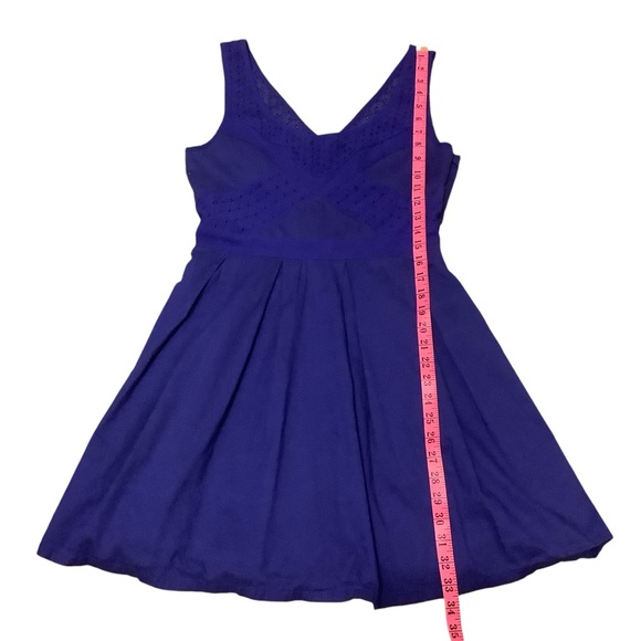 AMERICAN EAGLE OUTFITTERS ROYAL BLUE SLEEVELESS COTTON MIDI DRESS/ Size 8 - Picture 12 of 14